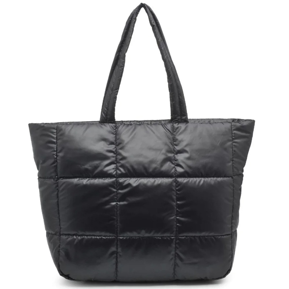 Urban Expressions Neeva Black Quilted Tote Bag